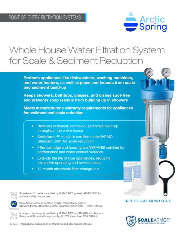 5 Home | Whole House Scale & Sediment Reduction – Single Unit