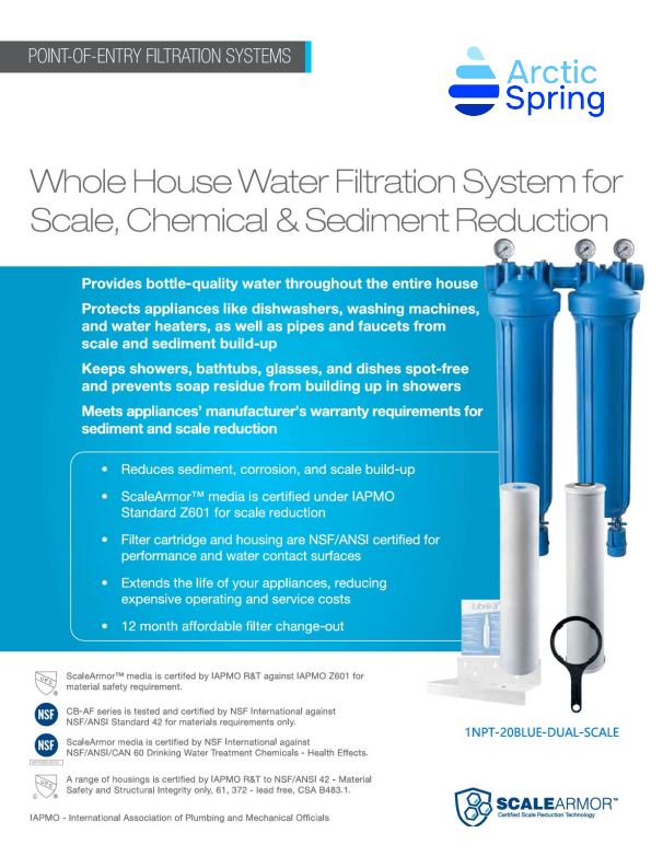 10 Home | Whole House Scale, Chemical & Sediment Reduction – Double Unit